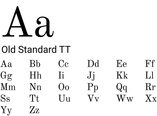 Font utilizzato nel sito