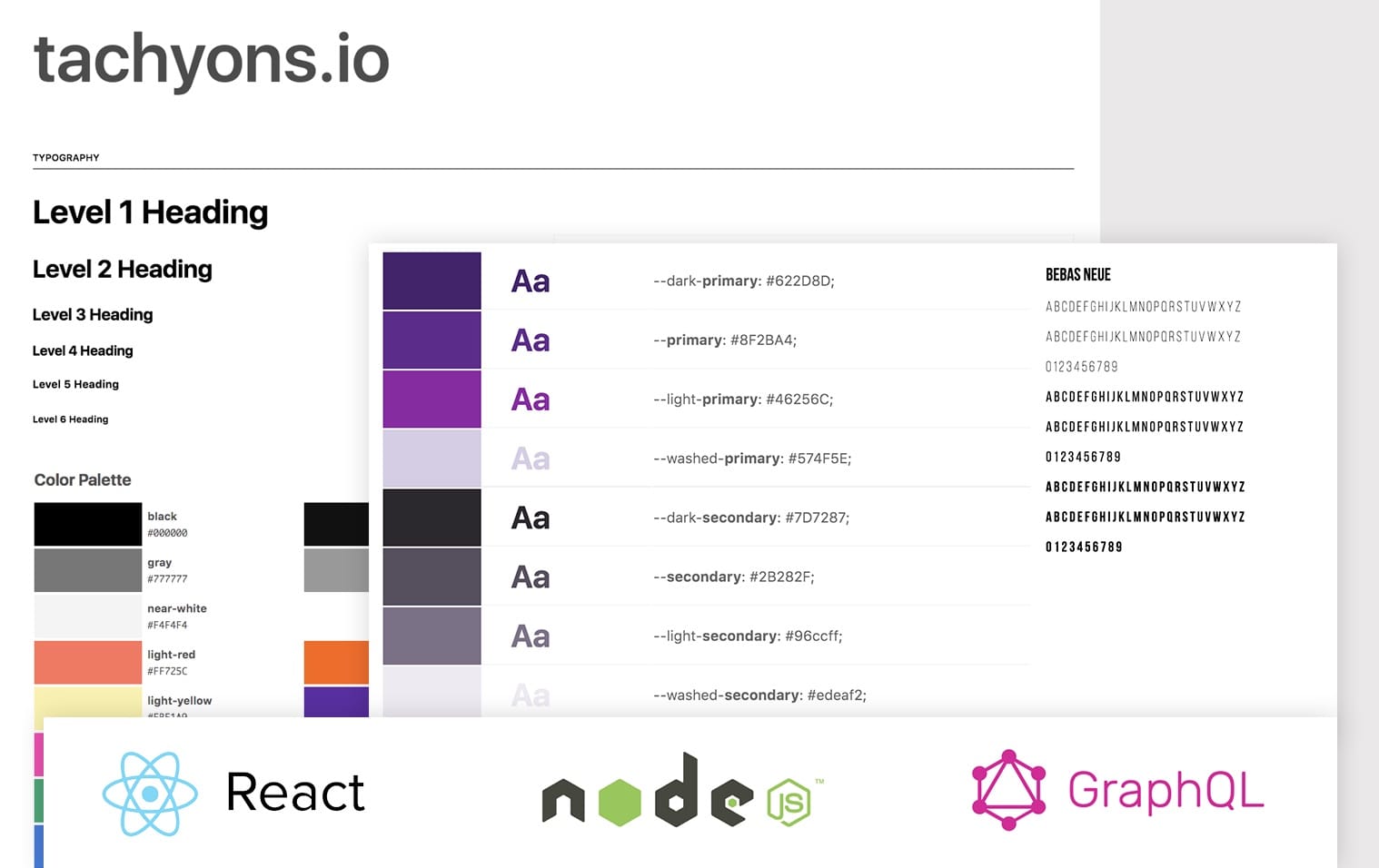 Tecnologias: React, node.js, GraphQL, Tachyons CSS