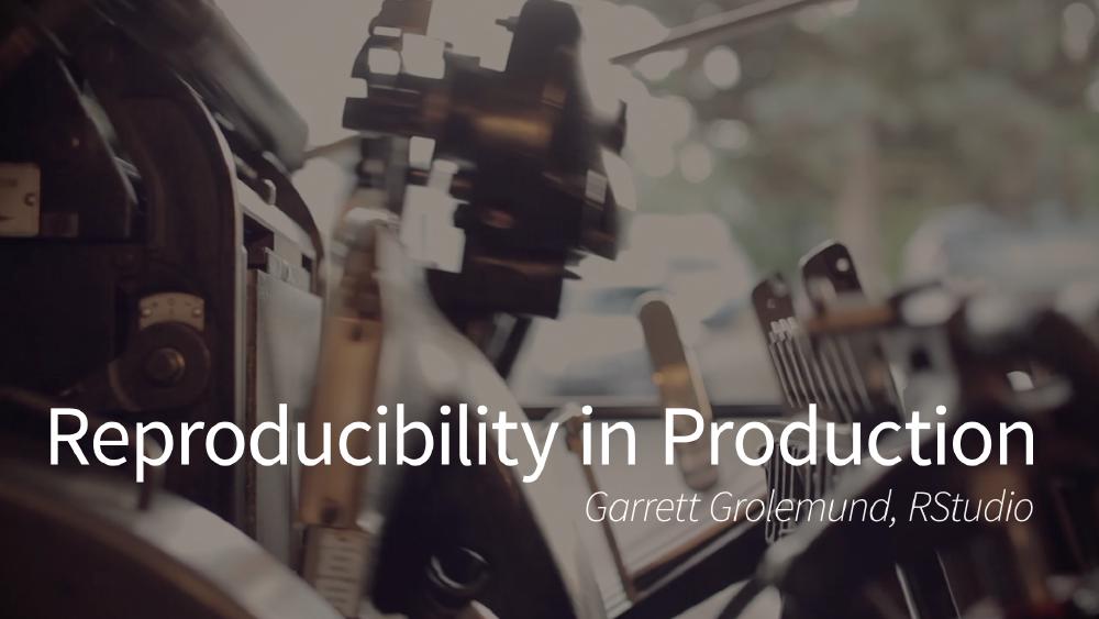 Reproducibility in Production