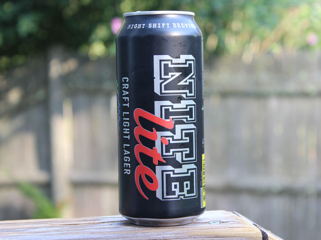 Night Lite, a light, low-calorie beer brewed by Night Shift Brewing