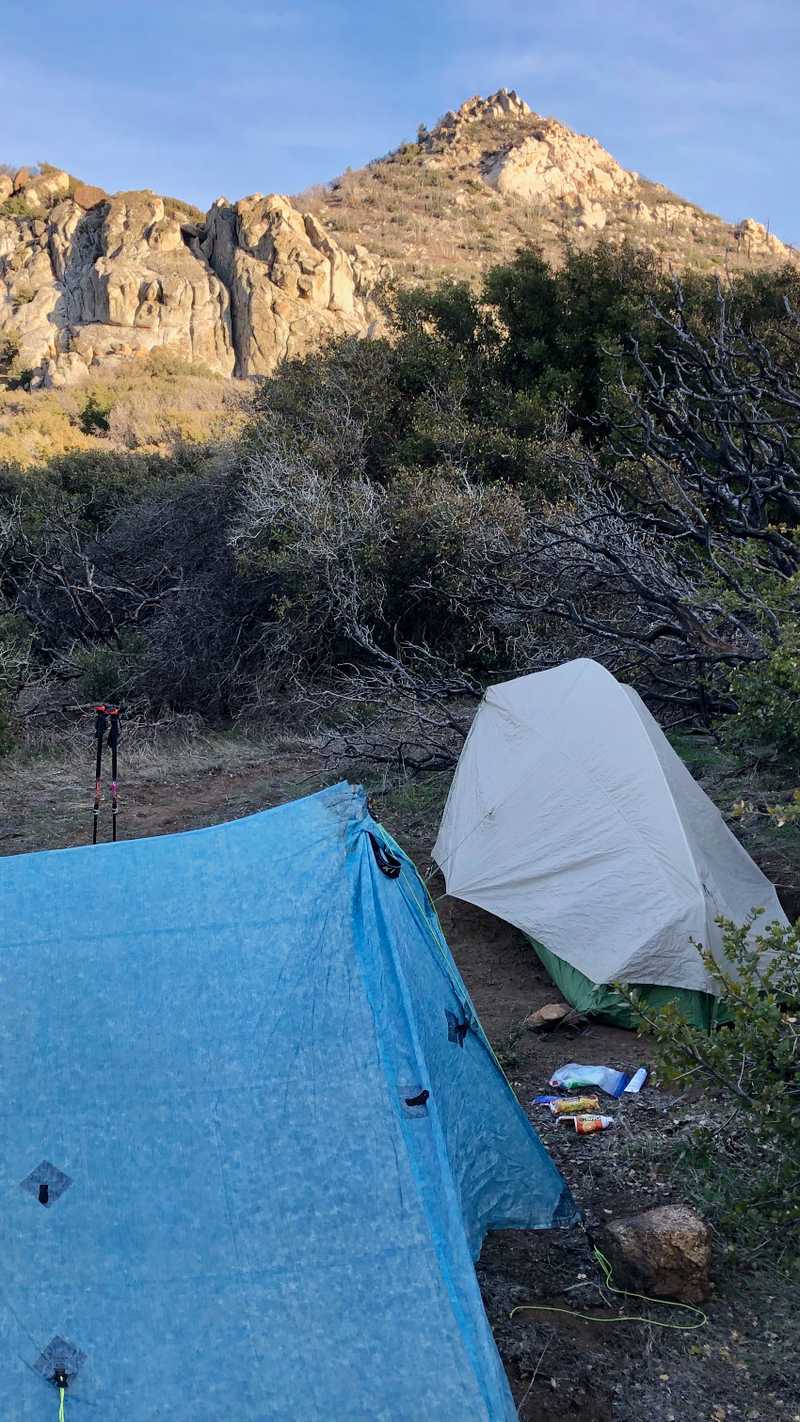 Tents at Fobes Ranch Trail