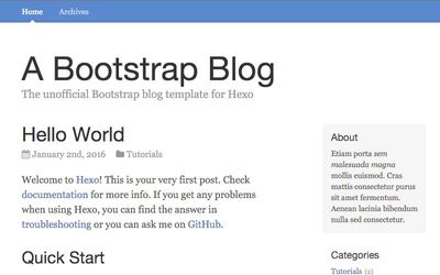 Bootstrap-Blog