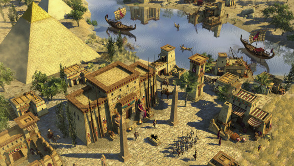 A screenshot of 0 A.D. showing the Egyptian civilisation