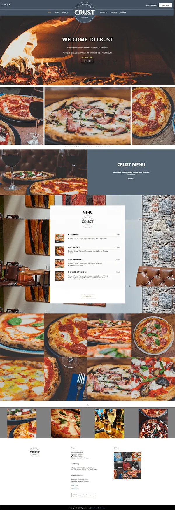 Crust site Wexford 2Cubed  Design