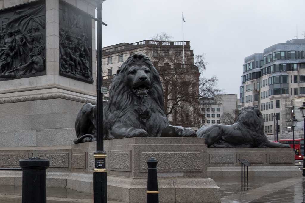 The Landseer Lions at Trafalgar Square