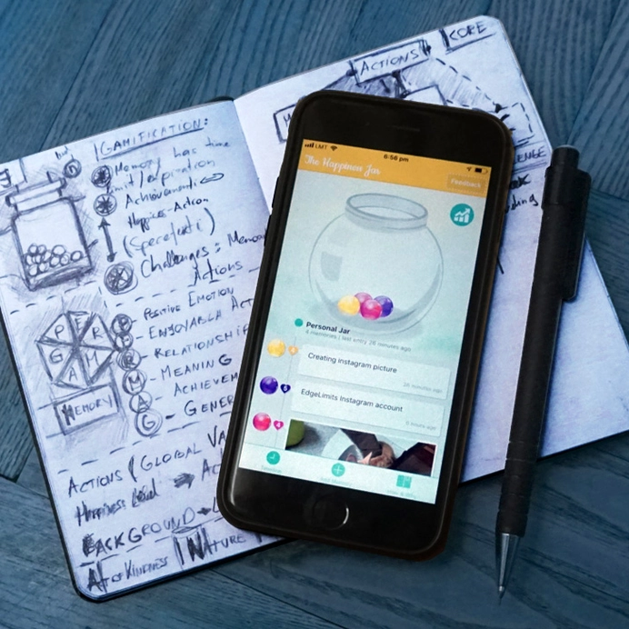 From sketch to mobile app - “The Happiness Jar”