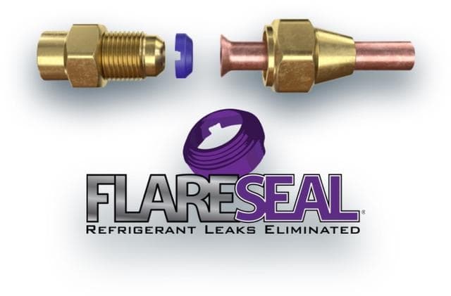 FlareSeal copper gasket seals flare fittings