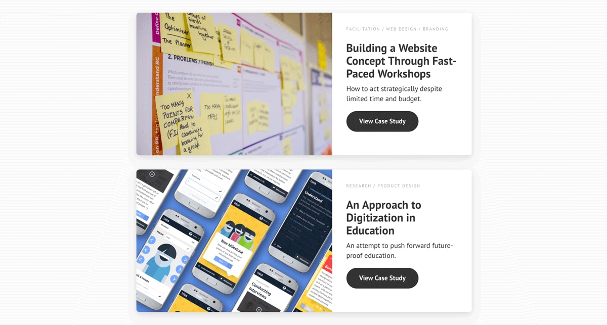 9 Of The Best Ux Design Portfolio Examples From Around The Web Shared Article Form Career Foundry Career Internship Center University Of Washington