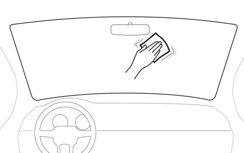 Stick to windshield 1
