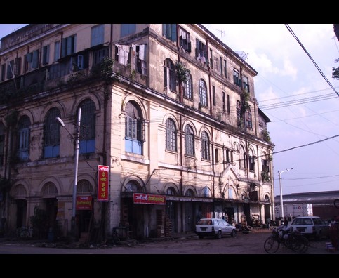 Burma Yangon Buildings 4