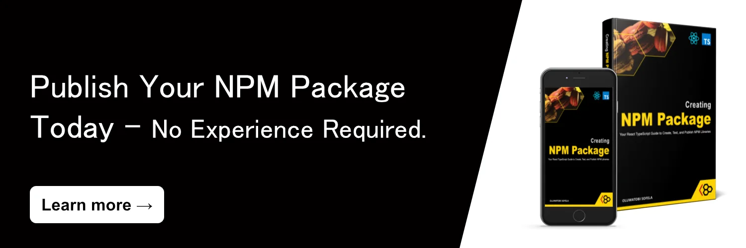 Creating NPM Package Book Now Available at Amazon