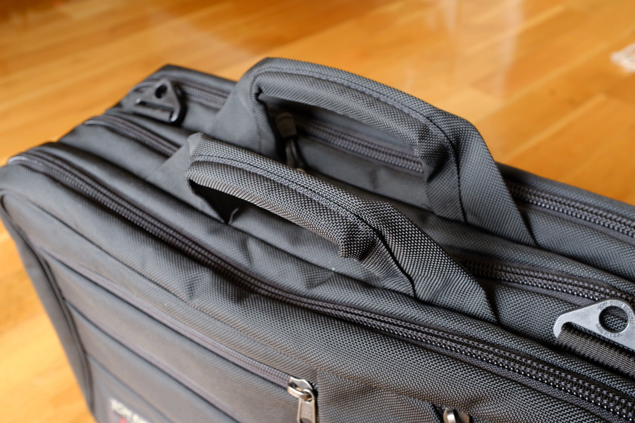 Heavily padded top handles