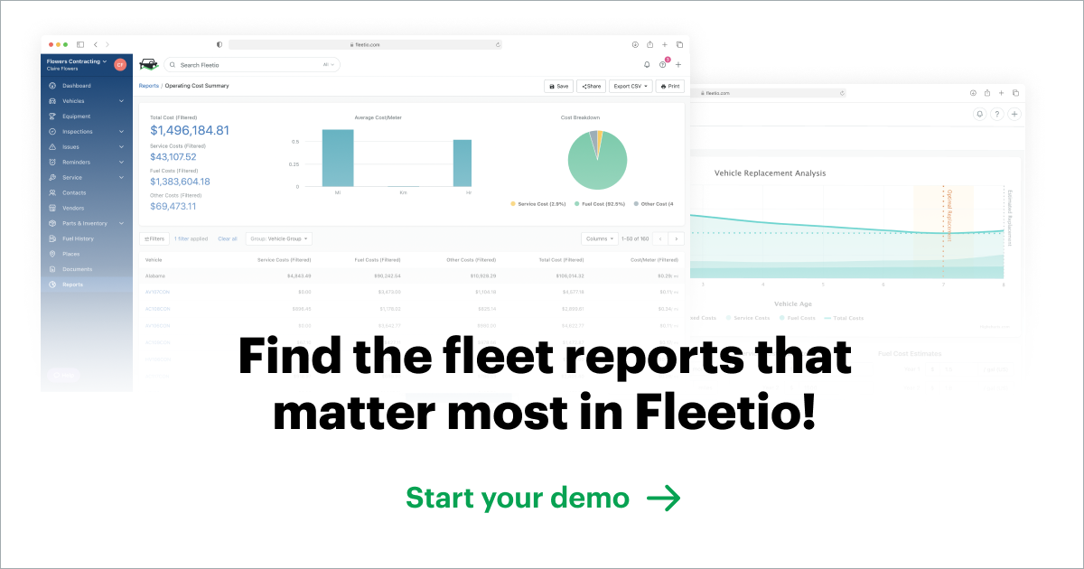 demo Fleetio reports