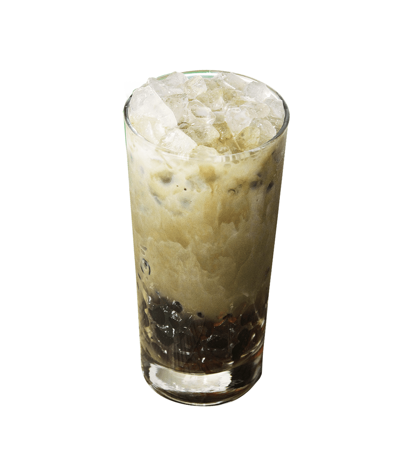 Iced Houjicha Latte with Jelly