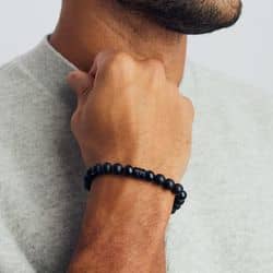 Hidden Hills Bracelet | Men's Black Bead Bracelet | JAXXON