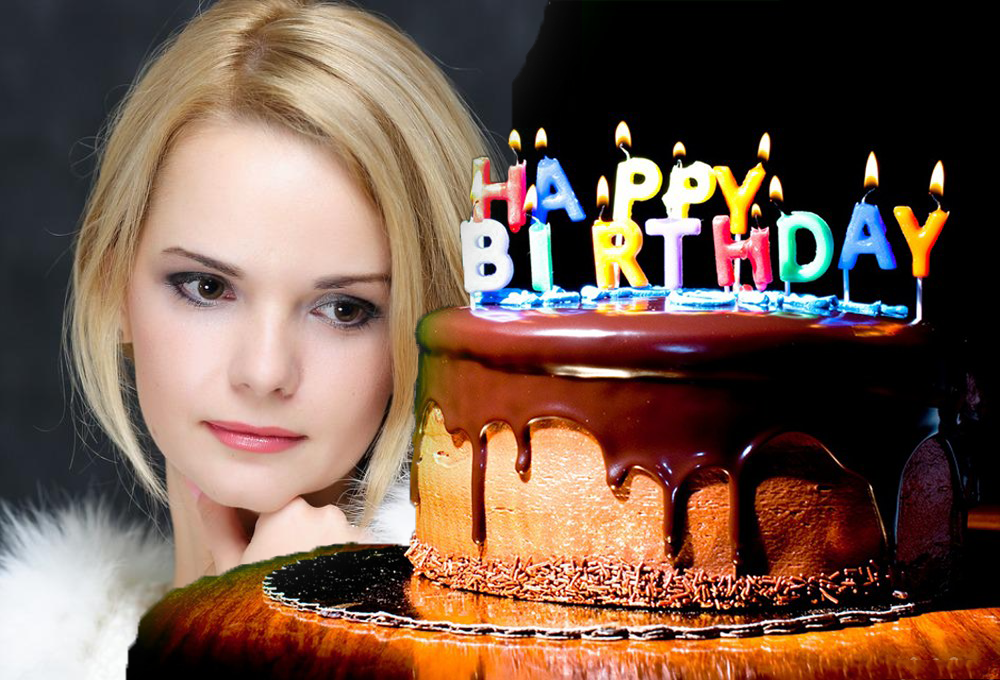 Online Greetings with happy birtday cake candle party