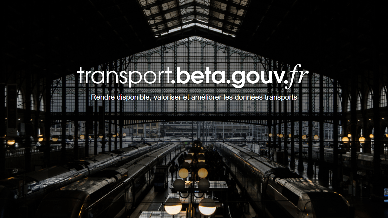 Interface de transport.data.gouv.fr