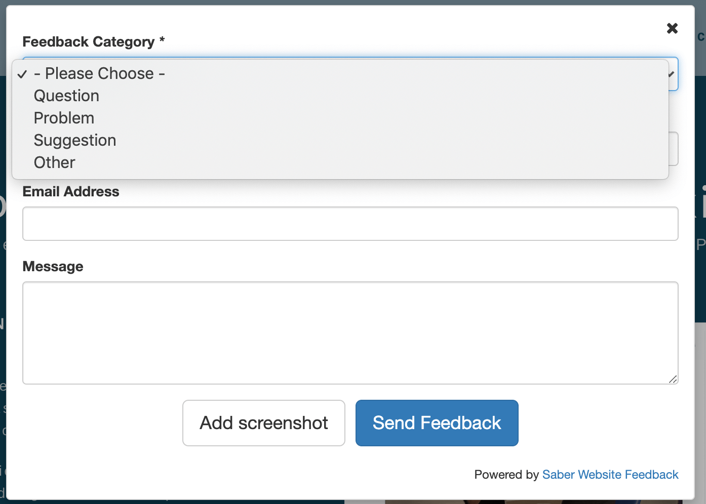Saber Feedback and Clinical Skills Pro feedback form