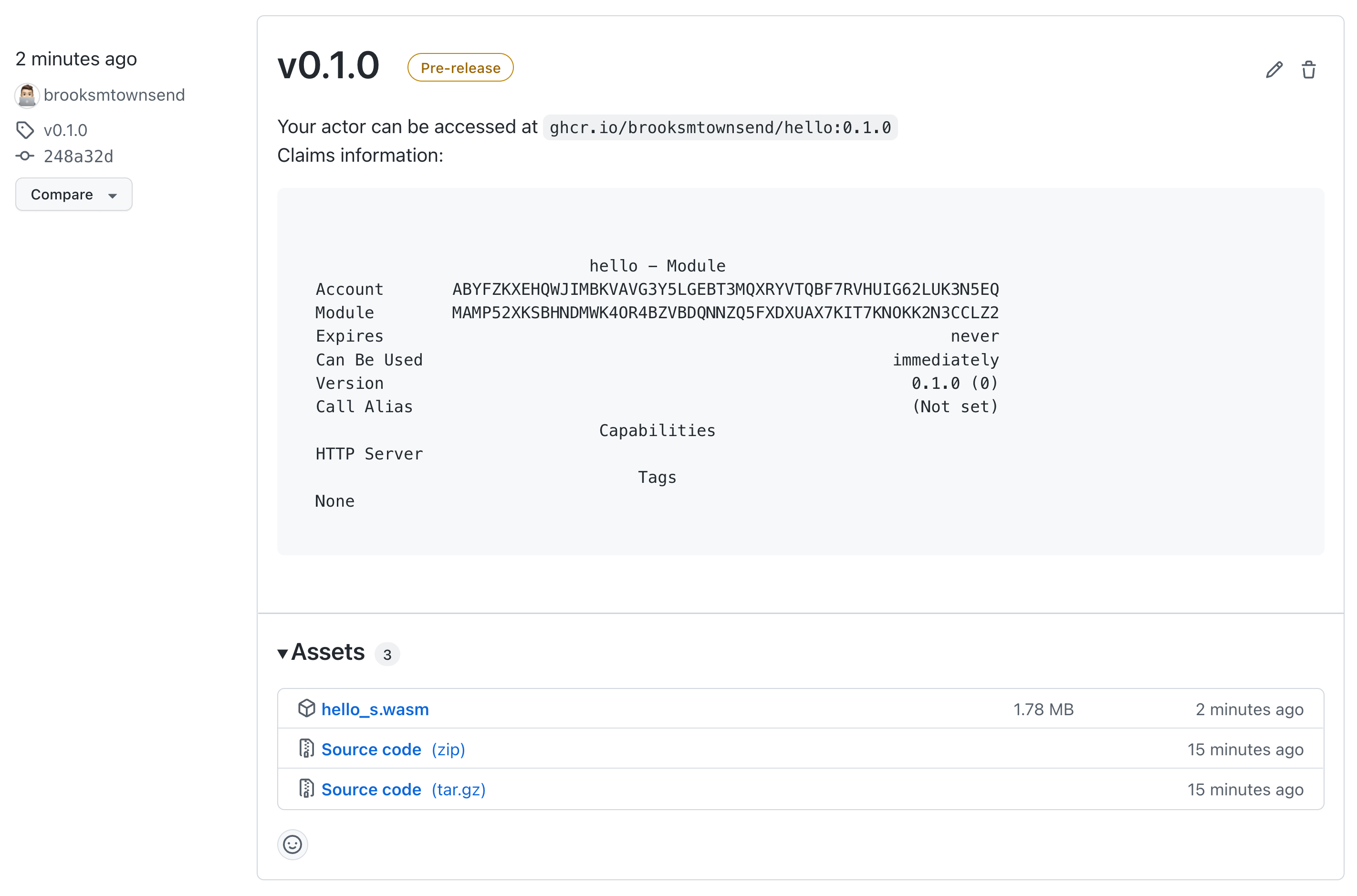 release 0.1.0