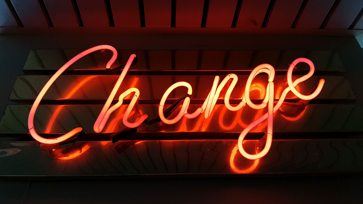 word change in neon lights