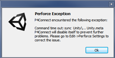 Perforce Exception