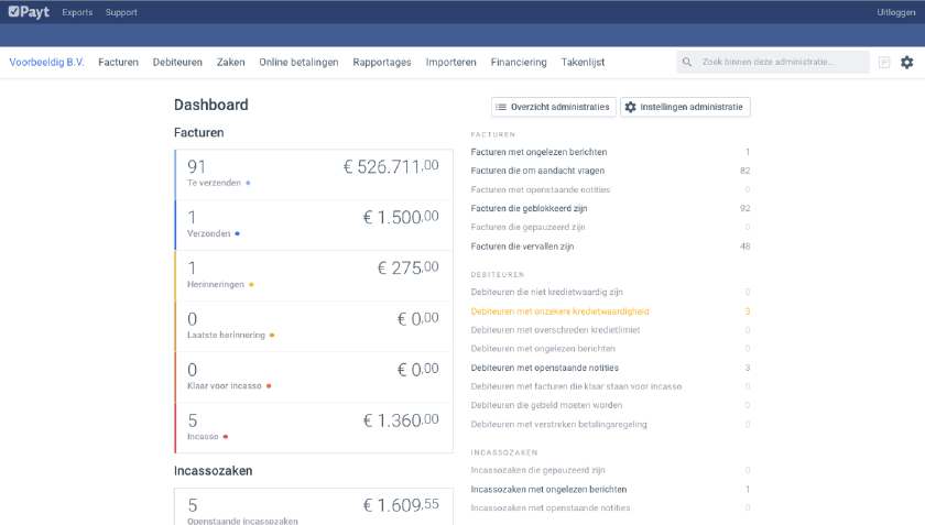 Inzicht in uw openstaande facturen en debiteurenbeheer
