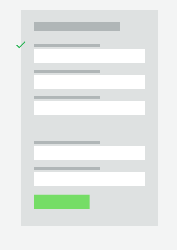 Correct Form Layout Usage