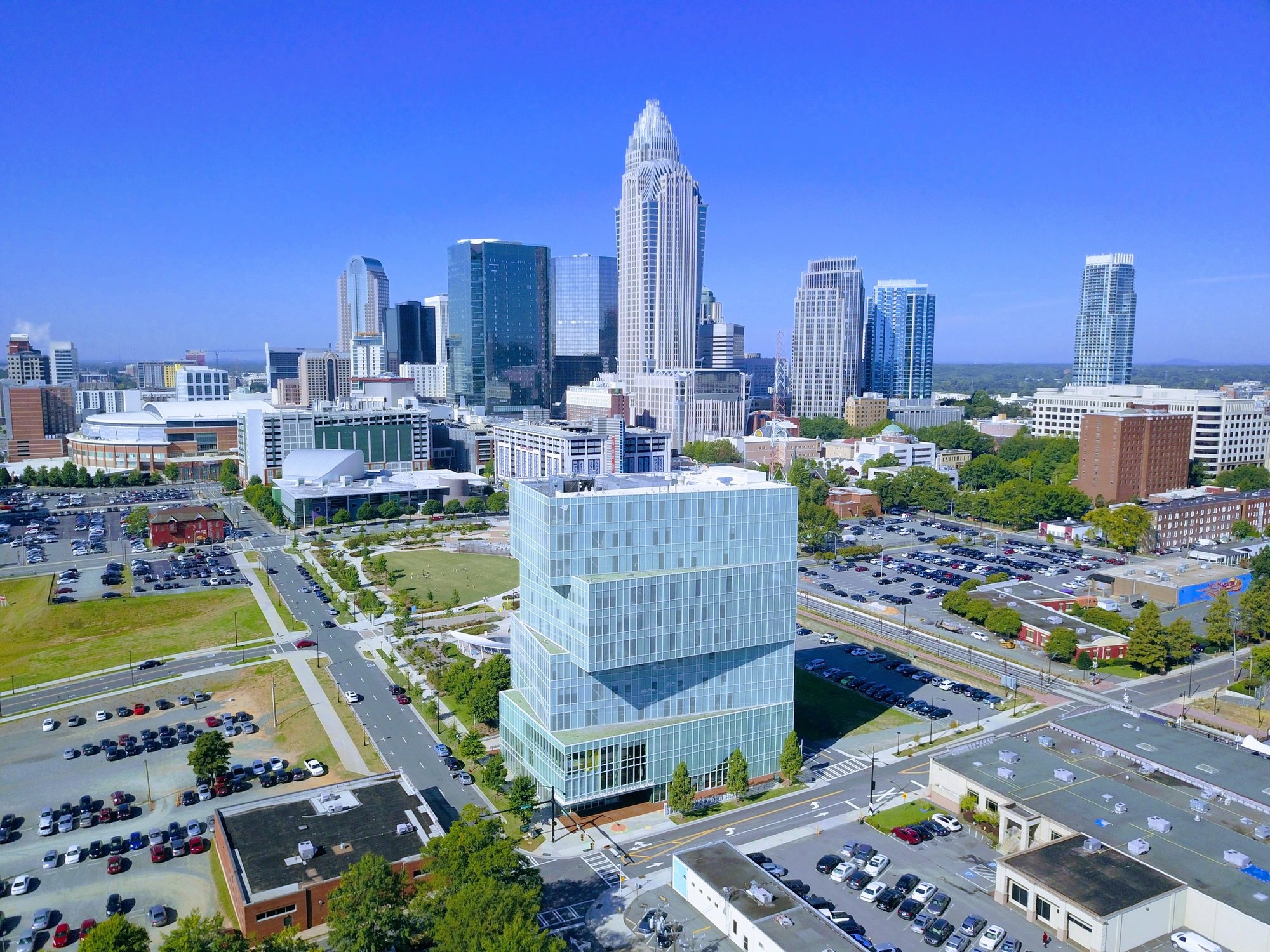 UNC Charlotte City Center Aerial View