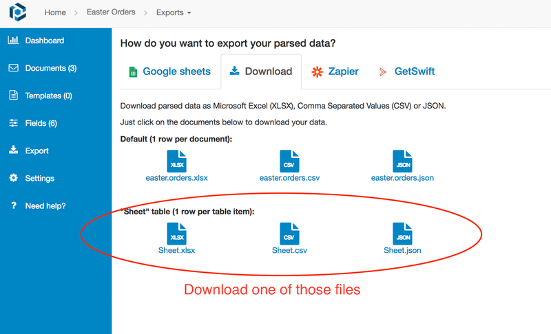 Download your consolidated CSV data in a click