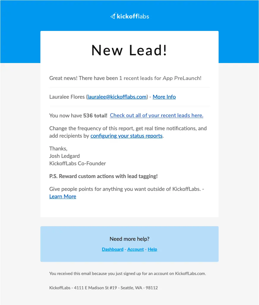 Put your notifications of new leads and performance reports on autopilot