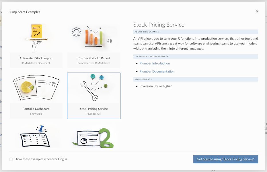 Jump Start Examples