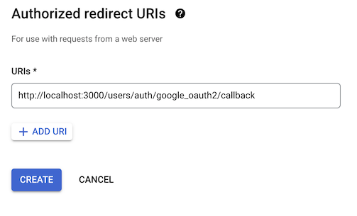Create URI Redirect