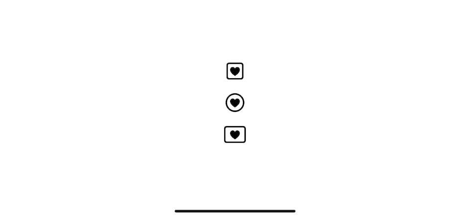 The shape variant that closest to the symbol takes precedence.