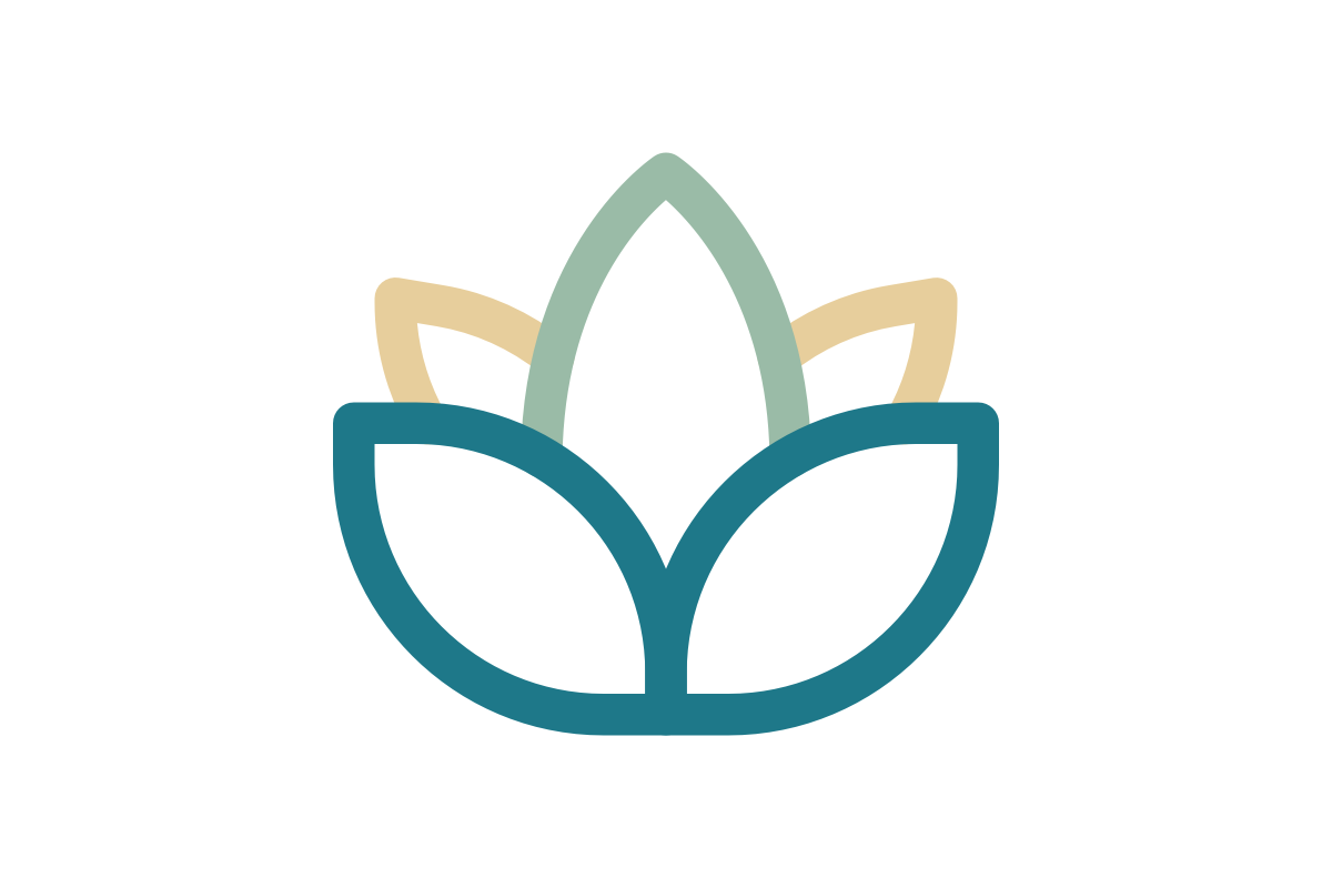 Illustration of a lotus flower.