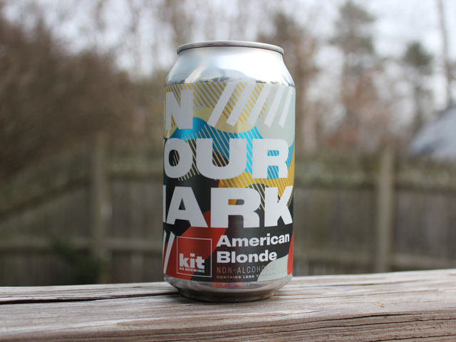 A single 12oz can of On Your Mark, Kit NA Brewing's Flagship NA Beer