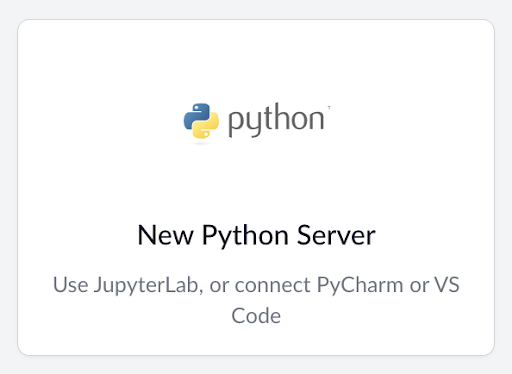 new python server