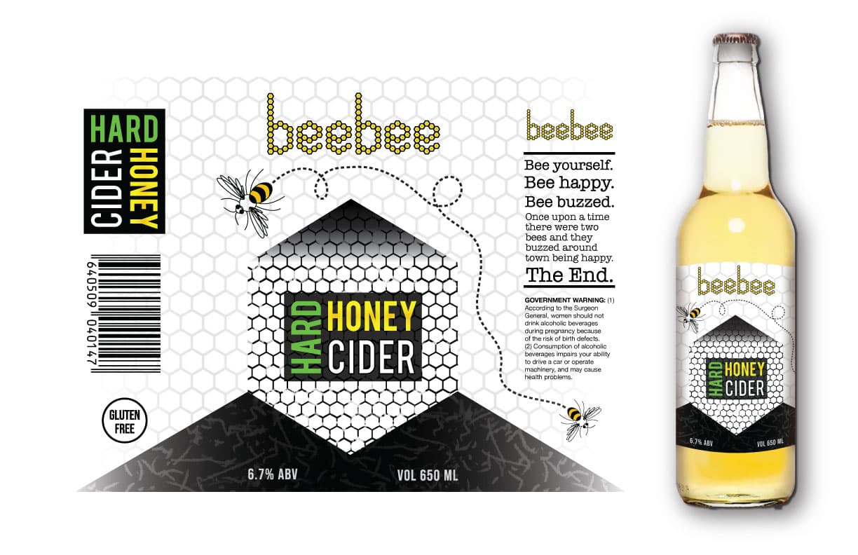Beebee Cider ad by Kallie Khademi.
