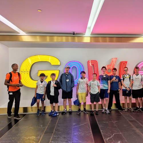 Group of Coding Space students go on a field trip to Google office in NYC