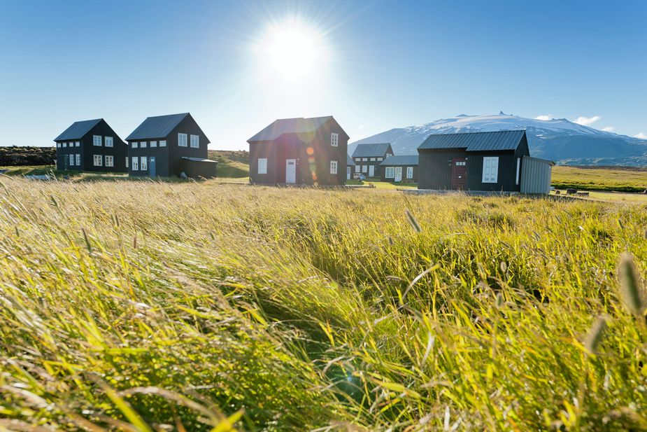 Ferienhäuser, Hallnar, Snaefellsjökull, Island