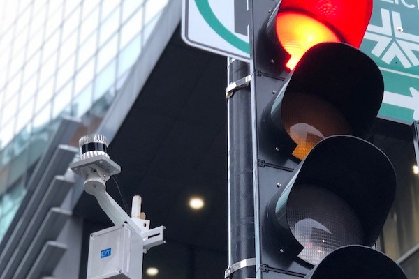 An OS1-64 monitoring traffic in Montreal (photo credit: Blue City Technology)