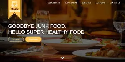 Milano Resturant website thumbnail