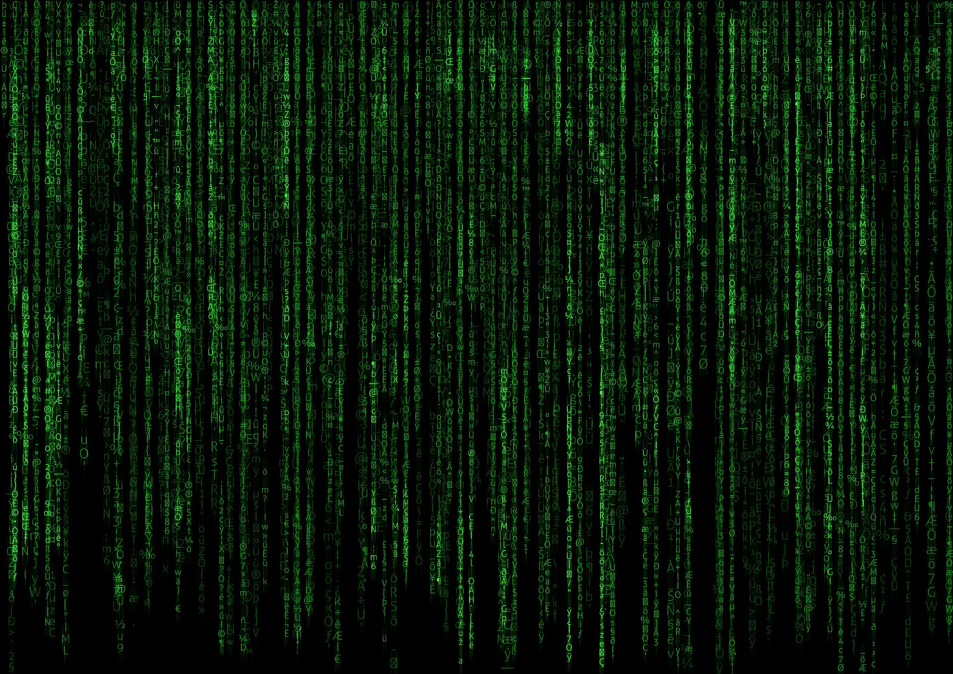 Code from the film the Matrix