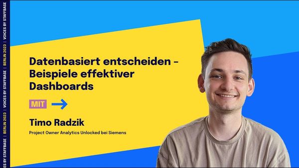 Timo Radzik: Datenbasiert entscheiden – Beispiele effektiver Dashboards | VOICES Berlin 2023