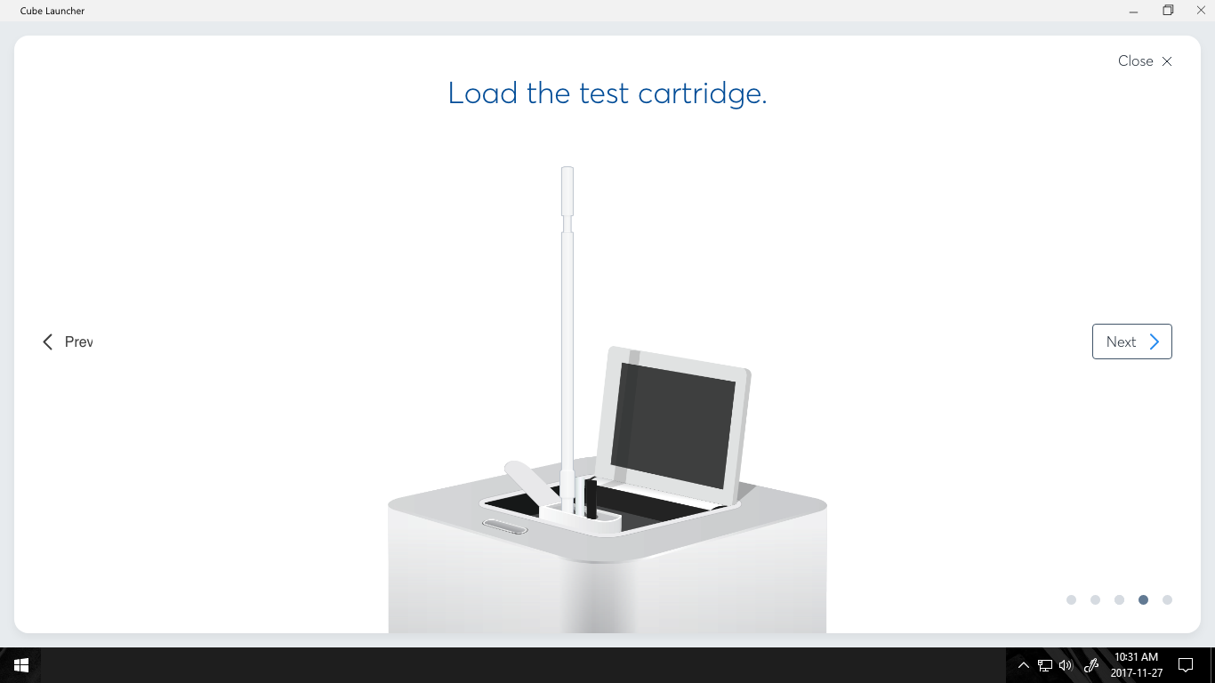 A medical device user interface designed for ease of use.