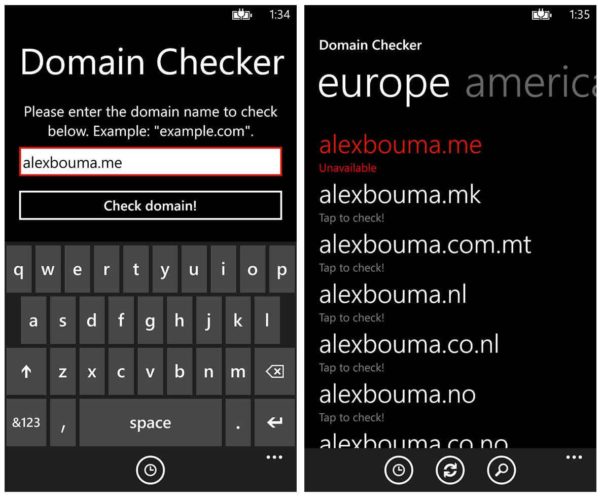 download the new for ios Domain Checker 8.0