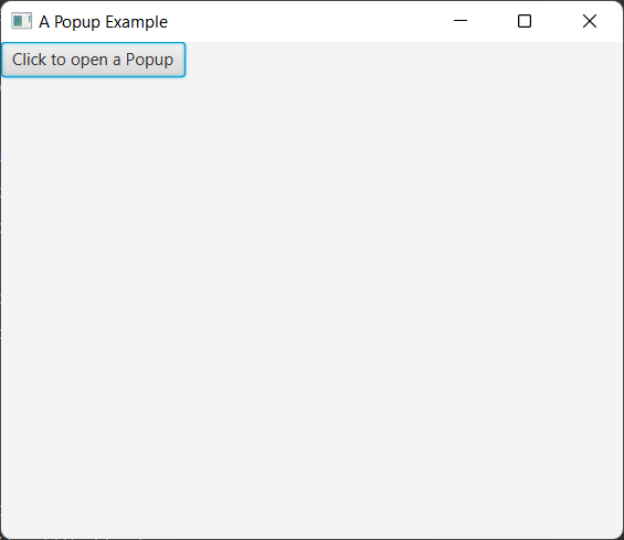 Showing a JavaFX Popup in Java