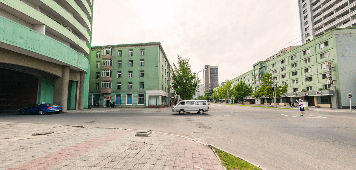 Улица в Пхеньяне, 2015. Источник: Aram Pan, Google Street View