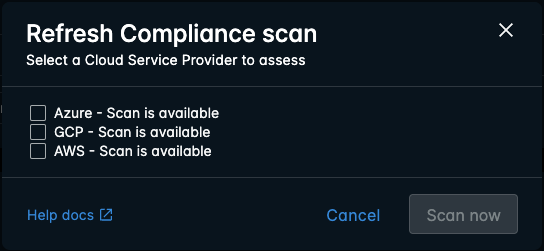 Refresh Compliance scan