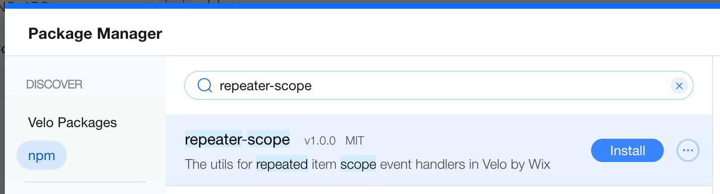 Velo Package Manager
