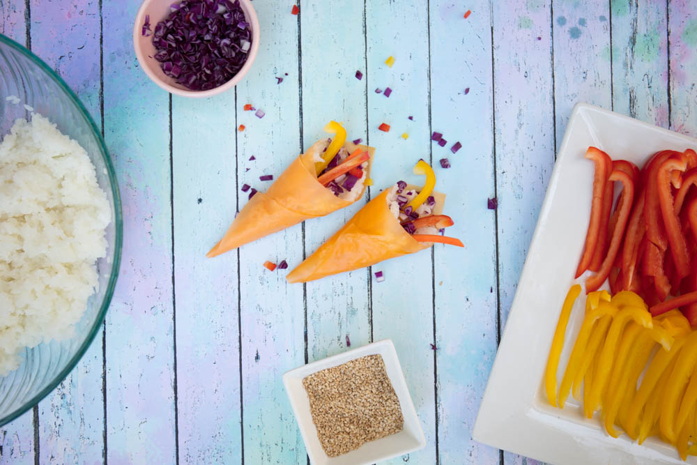 Vegan Party Popper Emoji Sushi